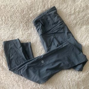 Gray Lululemon Fast and Free Leggings 25”